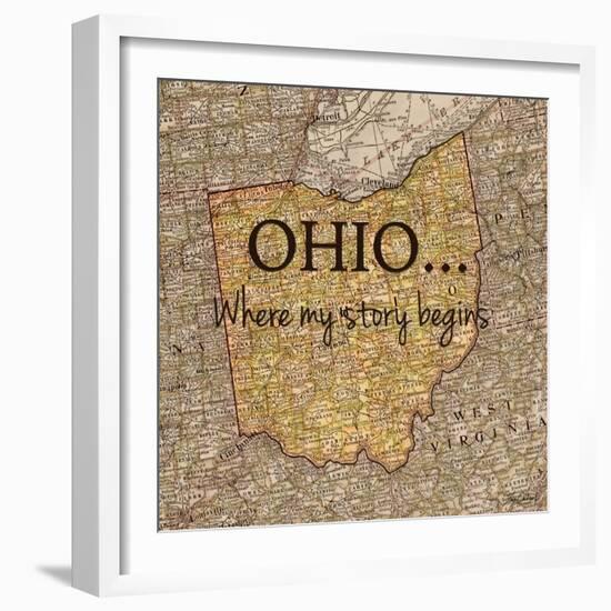 Story Ohio-Tina Carlson-Framed Art Print