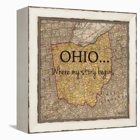 Story Ohio-Tina Carlson-Framed Stretched Canvas