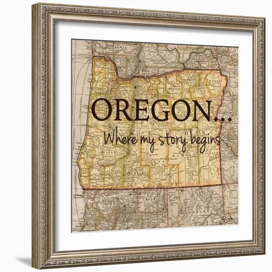 Story Oregon-Tina Carlson-Framed Art Print