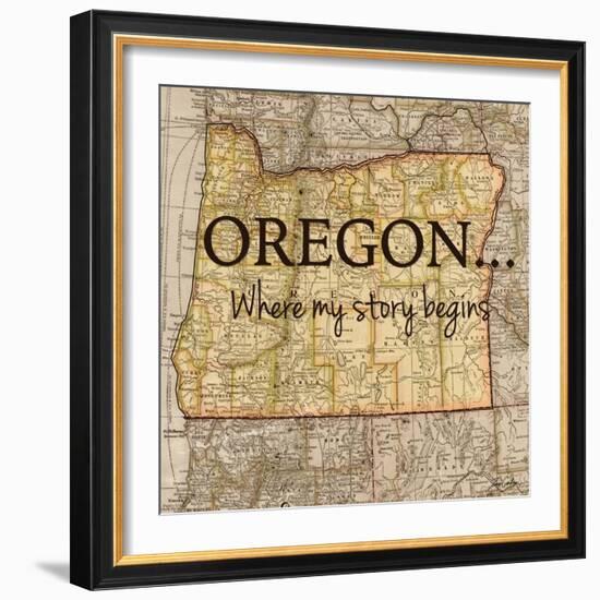 Story Oregon-Tina Carlson-Framed Art Print