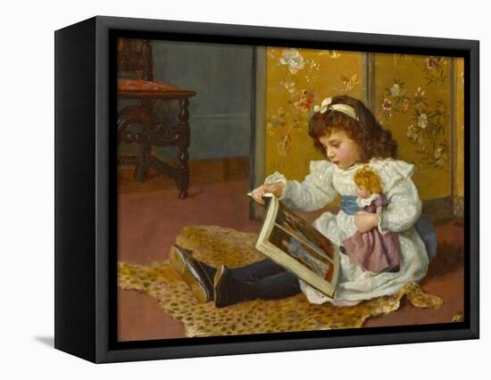 Story Time-Charles Haigh-Wood-Framed Premier Image Canvas