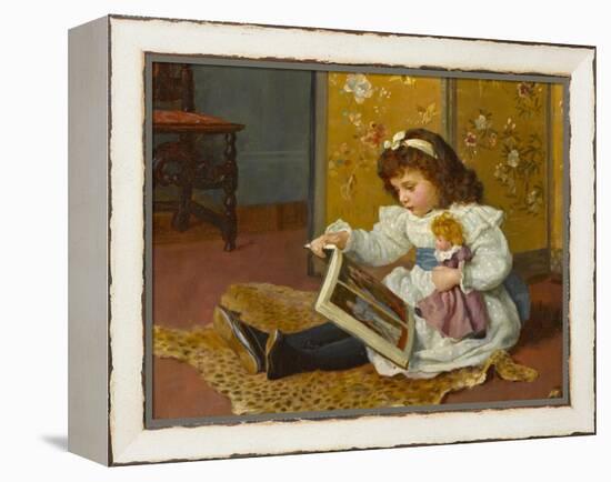 Story Time-Charles Haigh-Wood-Framed Premier Image Canvas