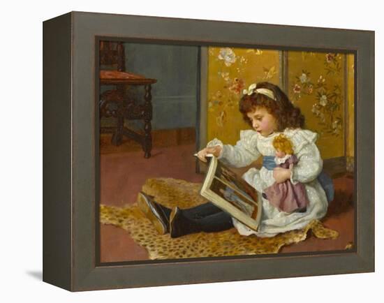 Story Time-Charles Haigh-Wood-Framed Premier Image Canvas