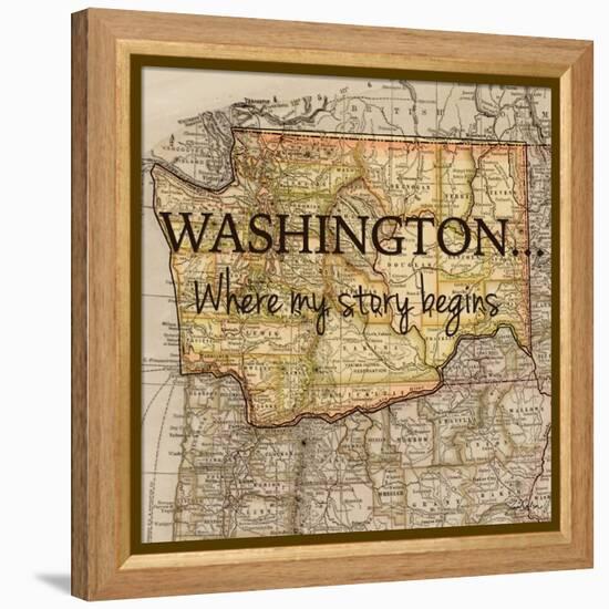 Story Washington-Tina Carlson-Framed Stretched Canvas