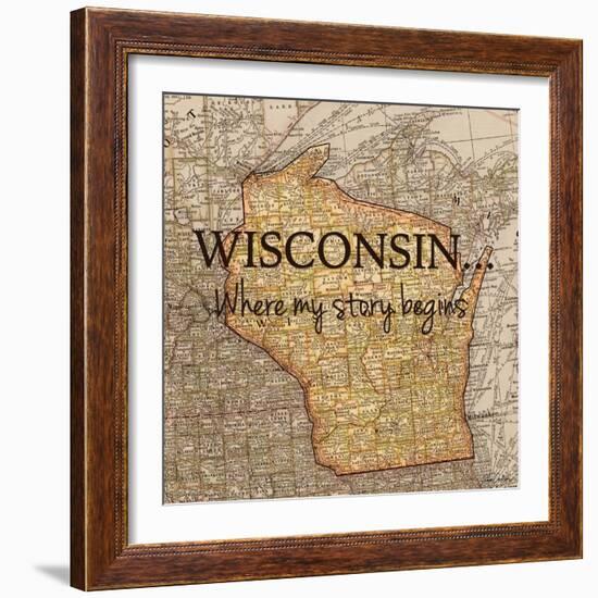 Story Wisconsin-Tina Carlson-Framed Art Print