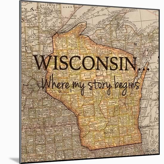 Story Wisconsin-Tina Carlson-Mounted Art Print