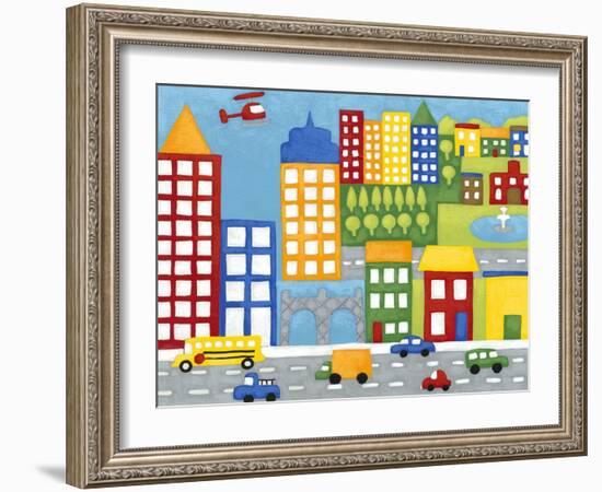 Storybook City-Chariklia Zarris-Framed Art Print