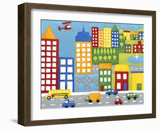 Storybook City-Chariklia Zarris-Framed Art Print