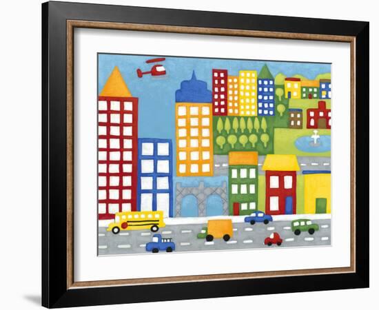 Storybook City-Chariklia Zarris-Framed Art Print