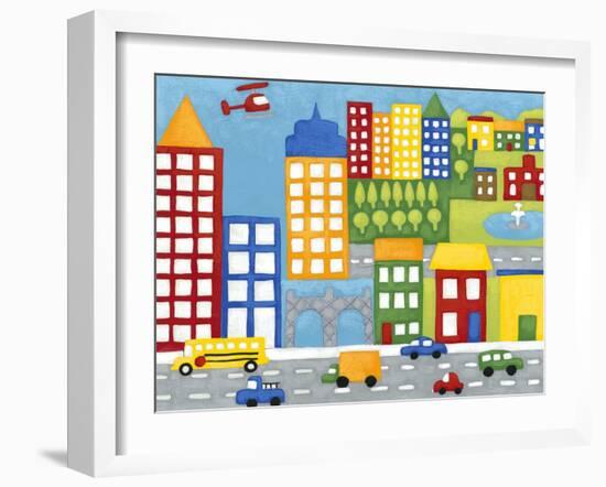 Storybook City-Chariklia Zarris-Framed Art Print