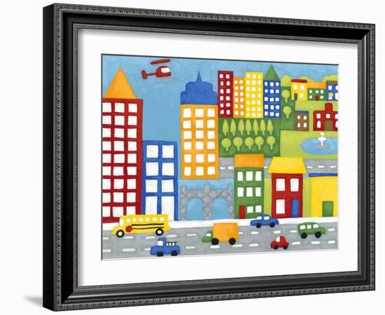 Storybook City-Chariklia Zarris-Framed Art Print