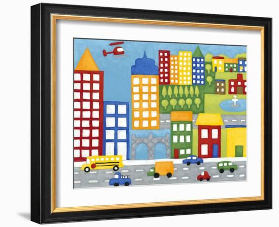 Storybook City-Chariklia Zarris-Framed Art Print