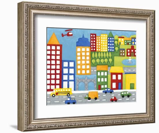 Storybook City-Chariklia Zarris-Framed Art Print