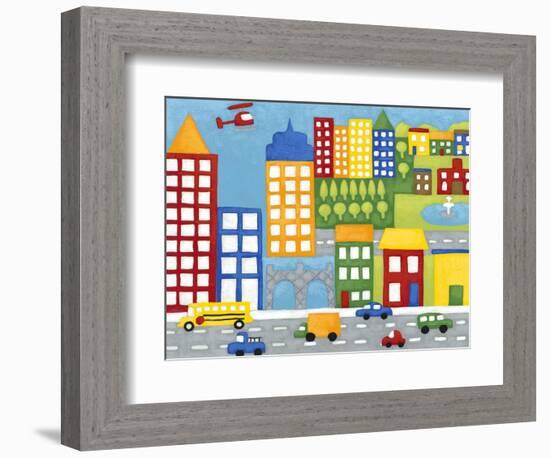 Storybook City-Chariklia Zarris-Framed Art Print