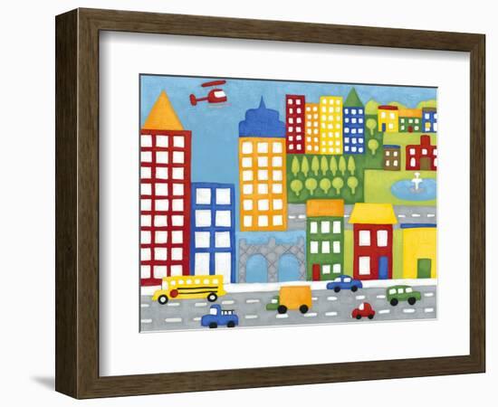 Storybook City-Chariklia Zarris-Framed Art Print