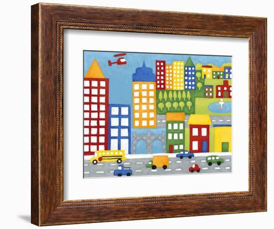 Storybook City-Chariklia Zarris-Framed Art Print