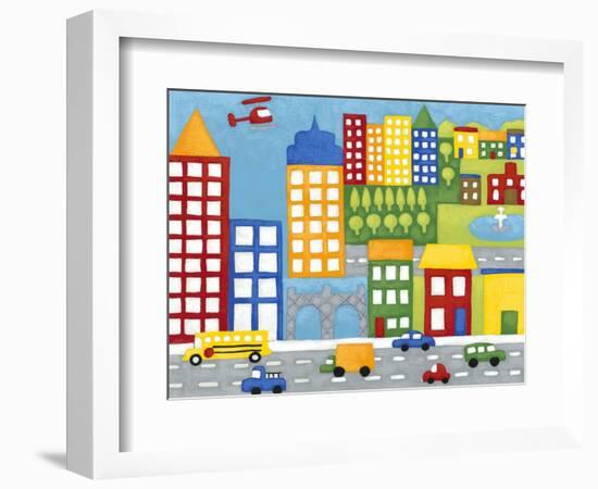 Storybook City-Chariklia Zarris-Framed Art Print