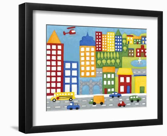 Storybook City-Chariklia Zarris-Framed Premium Giclee Print