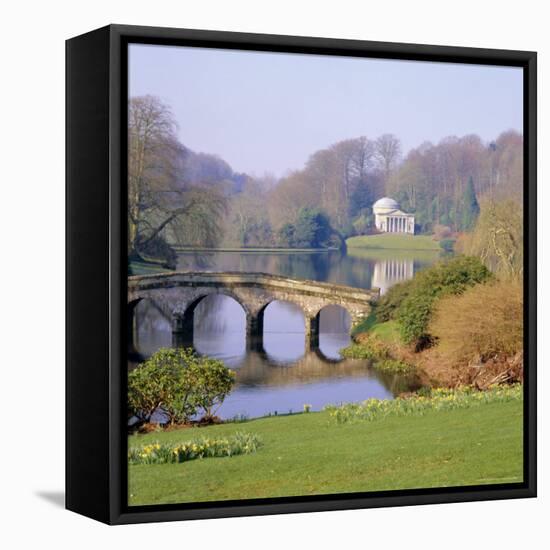 Stourhead, Wiltshire, England, UK, Europe-Roy Rainford-Framed Premier Image Canvas