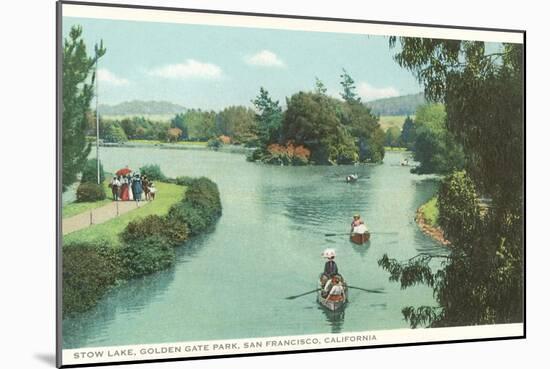 Stow Lake, Golden Gate Park, San Francisco, California-null-Mounted Art Print