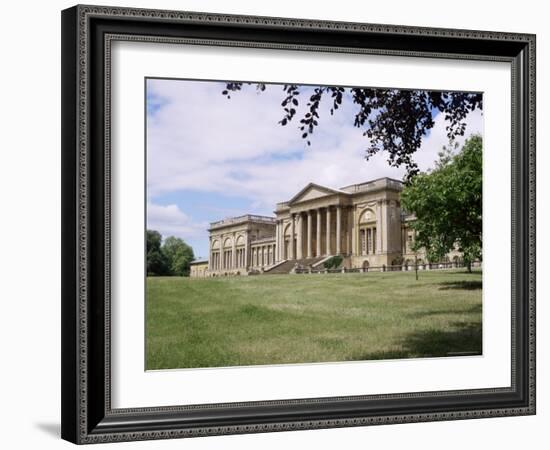 Stowe House, Stowe Landscaped Gardens, Buckinghamshire, England, United Kingdom-David Hunter-Framed Photographic Print