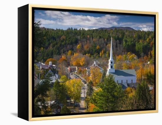 Stowe, Vermont, USA-Alan Copson-Framed Premier Image Canvas