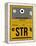 STR Stuttgart Luggage Tag I-NaxArt-Framed Stretched Canvas