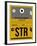 STR Stuttgart Luggage Tag I-NaxArt-Framed Art Print