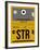 STR Stuttgart Luggage Tag I-NaxArt-Framed Art Print