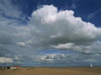 White Clouds in a Blue Sky at Shingle Street Near Felixstowe, Suffolk, England, United Kingdom-Strachan James-Photographic Print