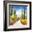 Strada toscana-Luigi Florio-Framed Giclee Print