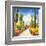 Strada toscana-Luigi Florio-Framed Giclee Print