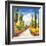 Strada toscana-Luigi Florio-Framed Giclee Print