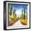 Strada toscana-Luigi Florio-Framed Giclee Print