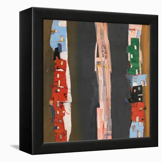 Strada-Mohammed Jassim Al-Zubaidi-Framed Stretched Canvas