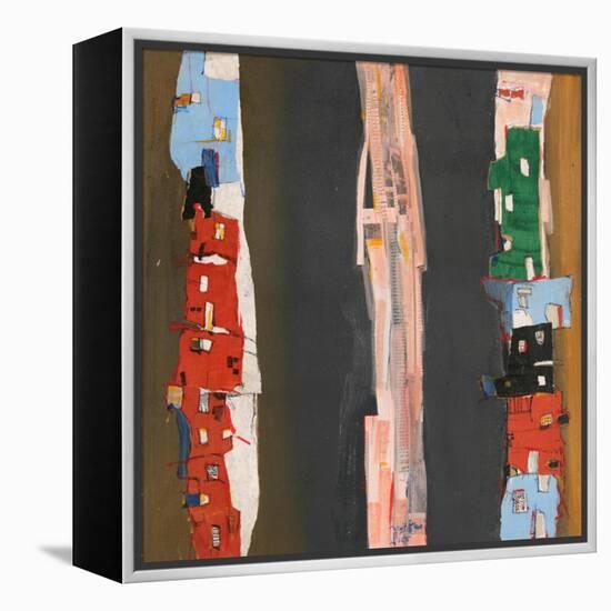 Strada-Mohammed Jassim Al-Zubaidi-Framed Stretched Canvas