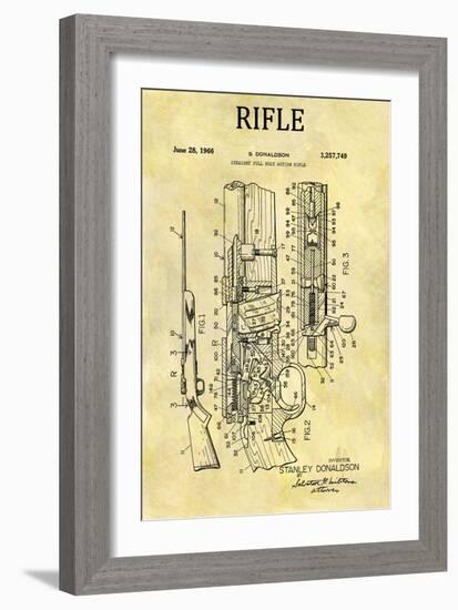 Straight Full Bolt Action Rifl-Dan Sproul-Framed Art Print