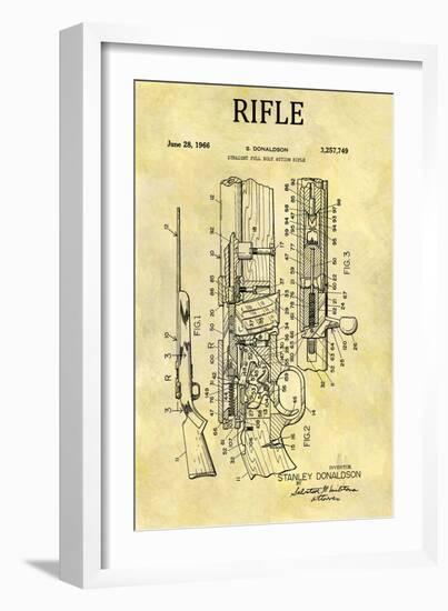 Straight Full Bolt Action Rifl-Dan Sproul-Framed Art Print