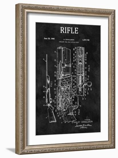 Straight Full Bolt Action Rifle, 1966-Chalkboard-Dan Sproul-Framed Art Print