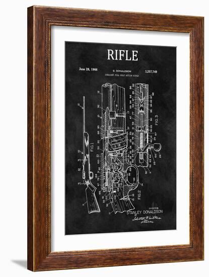 Straight Full Bolt Action Rifle, 1966-Chalkboard-Dan Sproul-Framed Art Print