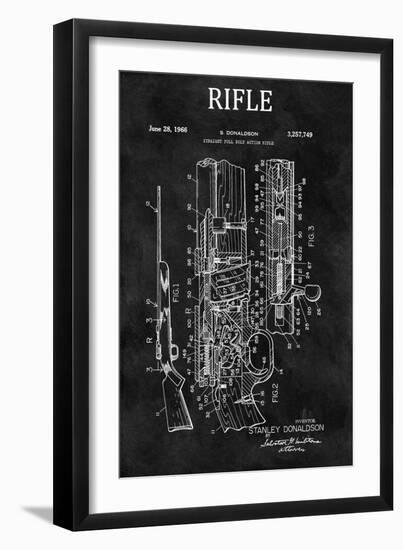 Straight Full Bolt Action Rifle, 1966-Chalkboard-Dan Sproul-Framed Art Print