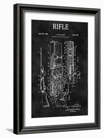 Straight Full Bolt Action Rifle, 1966-Chalkboard-Dan Sproul-Framed Art Print