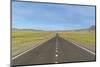 Straight paved road, Bayandalai district, South Gobi province, Mongolia, Central Asia, Asia-Francesco Vaninetti-Mounted Photographic Print