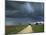 Straight Rural Dirt Road Through Farmland Near Le Mans, Sarthe in Loire, Centre, France-Michael Busselle-Mounted Photographic Print