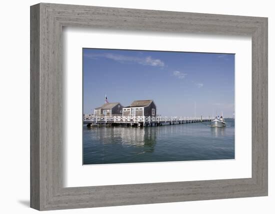 Straight Wharf Water Taxi, Nantucket, Massachusetts, USA-Cindy Miller Hopkins-Framed Photographic Print