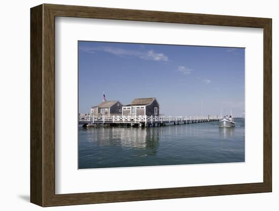 Straight Wharf Water Taxi, Nantucket, Massachusetts, USA-Cindy Miller Hopkins-Framed Photographic Print