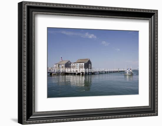 Straight Wharf Water Taxi, Nantucket, Massachusetts, USA-Cindy Miller Hopkins-Framed Photographic Print