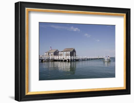 Straight Wharf Water Taxi, Nantucket, Massachusetts, USA-Cindy Miller Hopkins-Framed Photographic Print