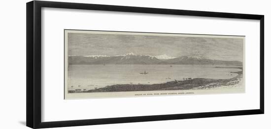 Strait of Fuca, with Mount Olympus, North America-null-Framed Giclee Print