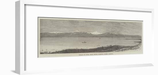 Strait of Fuca, with Mount Olympus, North America-null-Framed Giclee Print